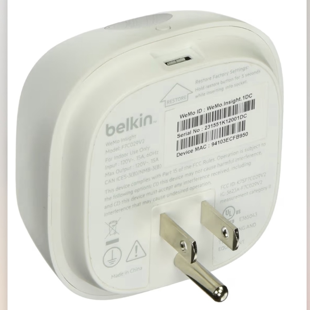Belkin WeMo Insight WiFi Switch / Plug - Picture 10 of 10